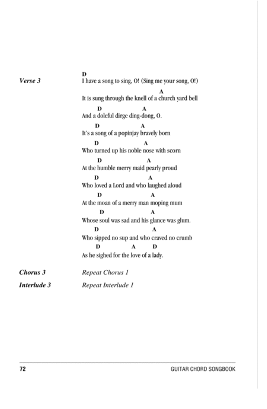 I Have A Song To Sing, O! Acoustic Guitar scores gallery preview page 3