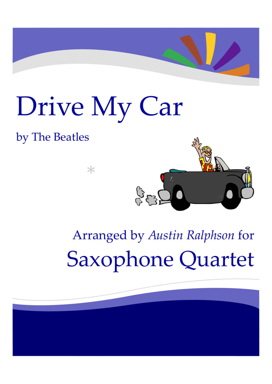Drive My Car Drive My Car Saxophone Quartet scores gallery preview page 1
