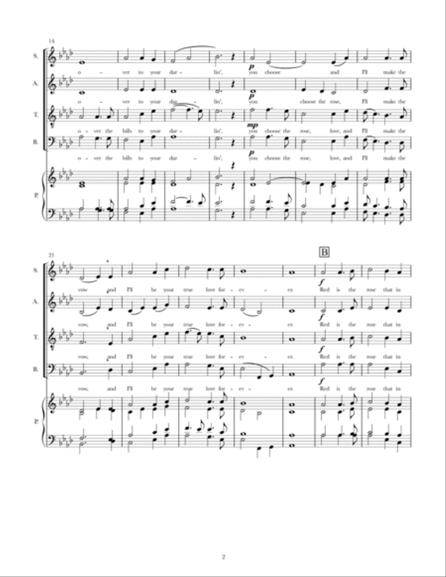 Red is the Rose Red is the Rose 4-Part scores gallery preview page 3