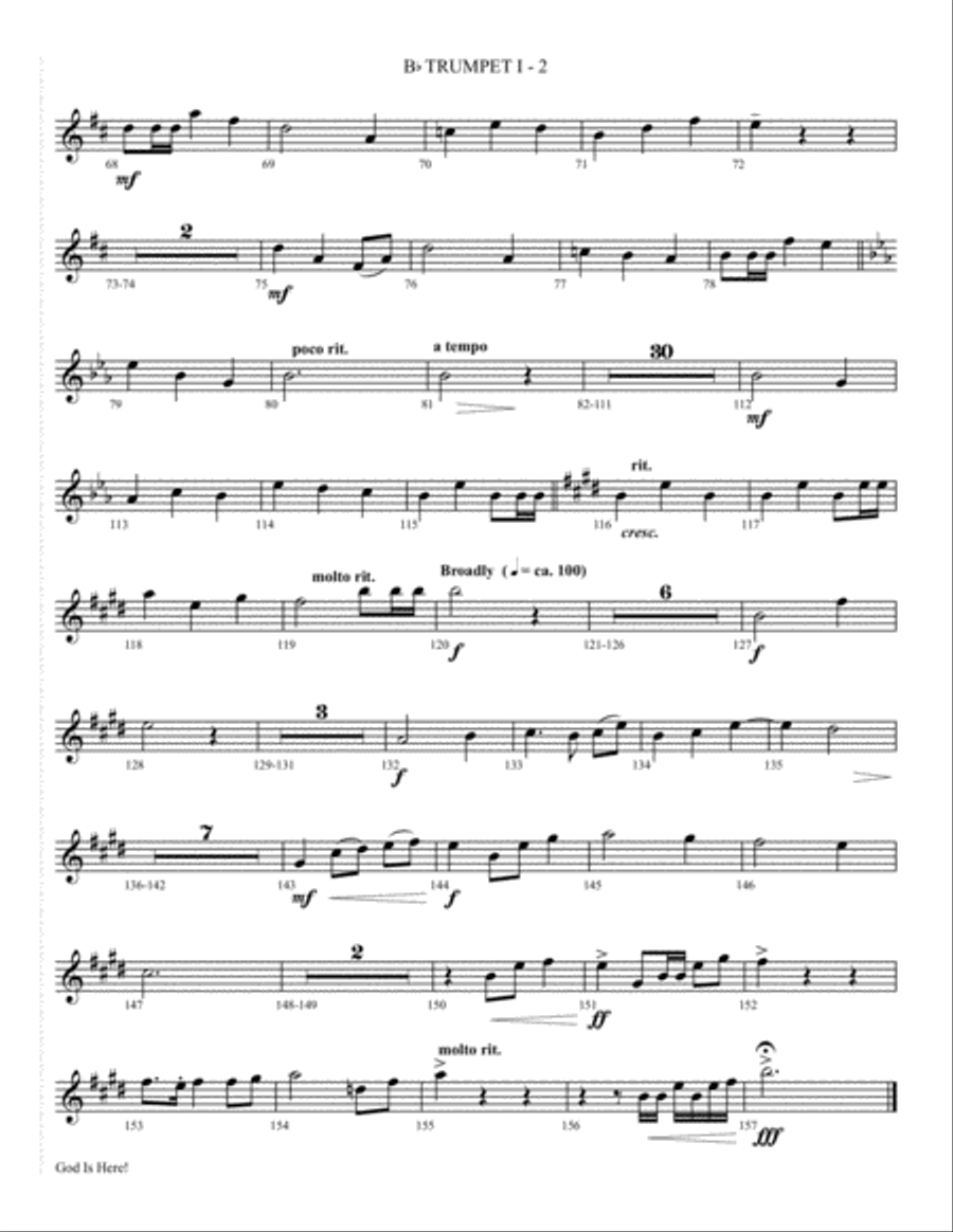 God Is Here 4-Part scores gallery preview page 27