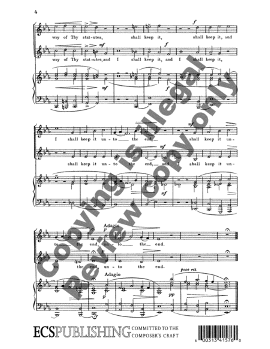 Teach Me, O Lord SA scores gallery preview page 4