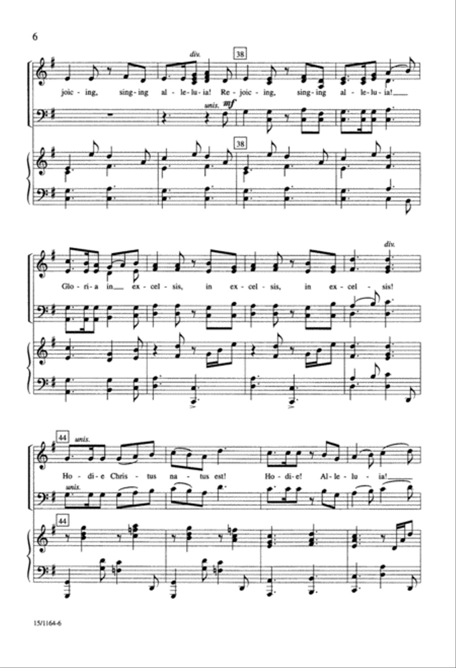 Hodie! Alleluia! 4-Part scores gallery preview page 6
