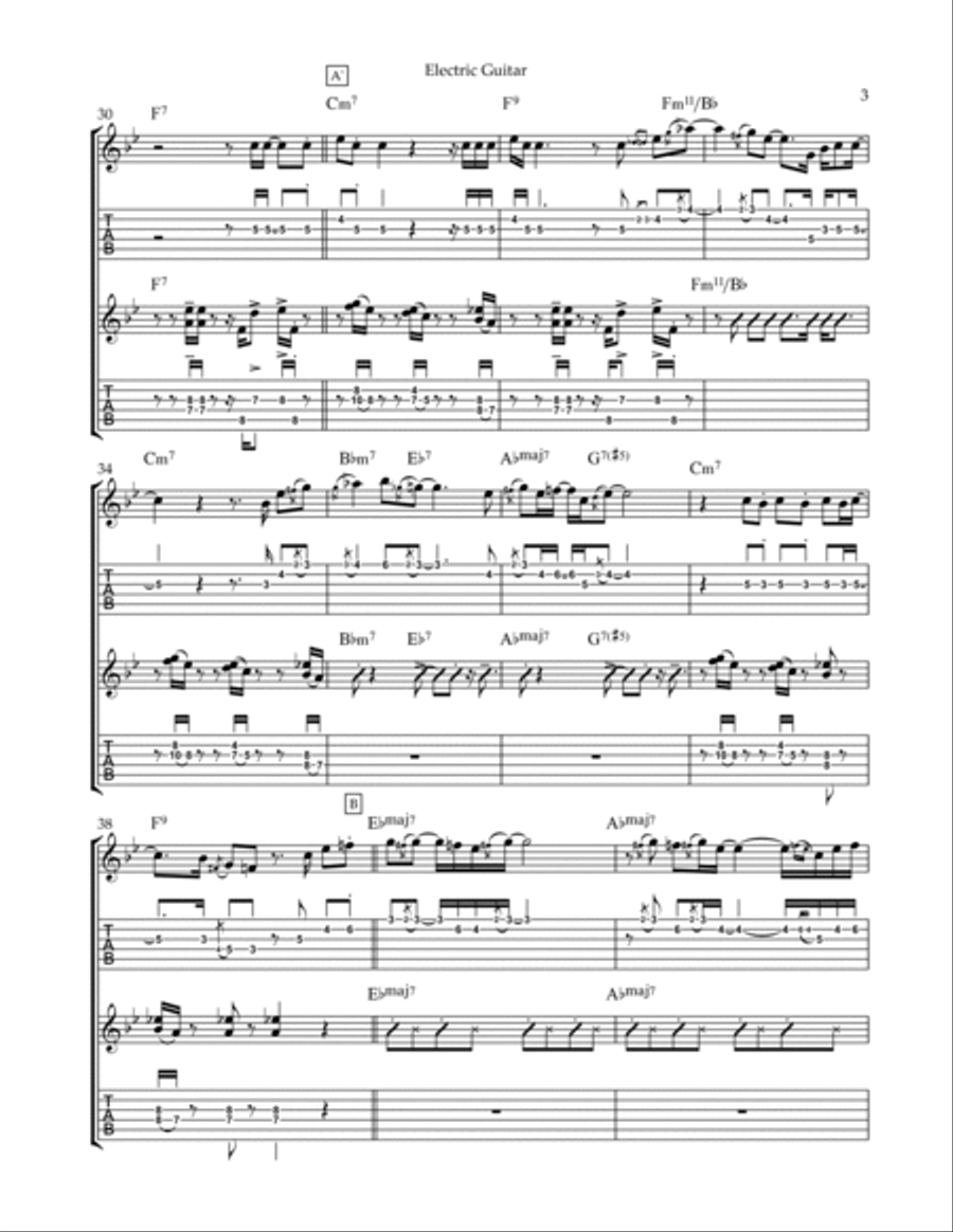 Mr. Magic Electric Guitar scores gallery preview page 3