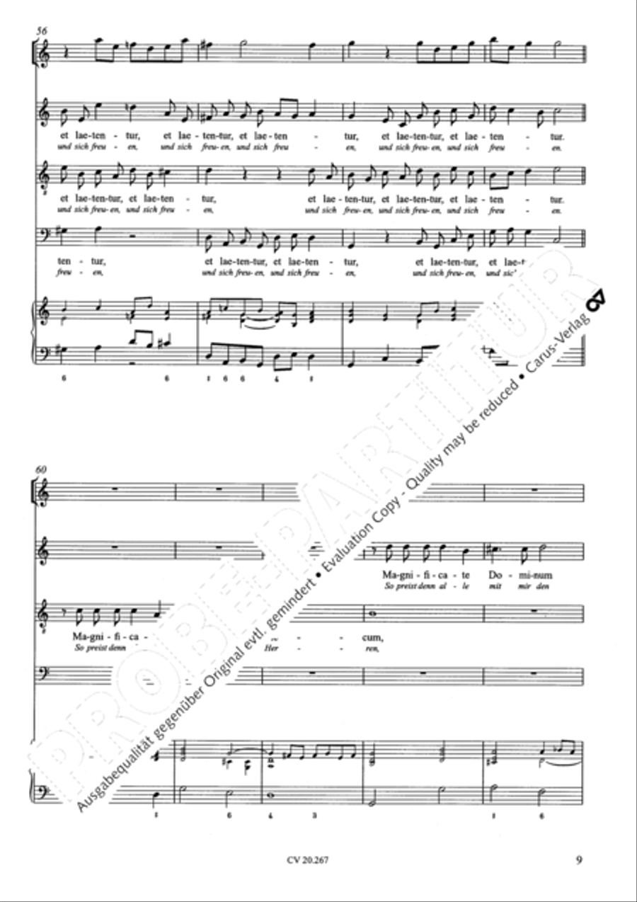 Benedicam Dominum; Exquisivi Dominum Score scores gallery preview page 10