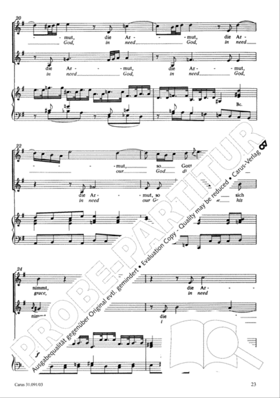 All praise to you, Lord Jesus Christ (Gelobet seist du, Jesu Christ) 4-Part scores gallery preview page 24