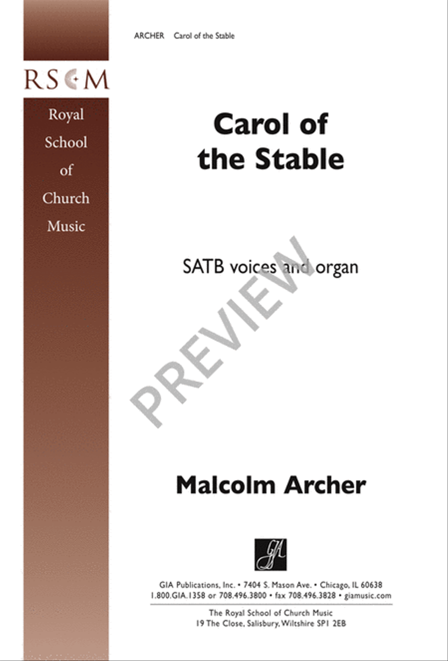 Carol of the Stable 4-Part scores gallery preview page 2