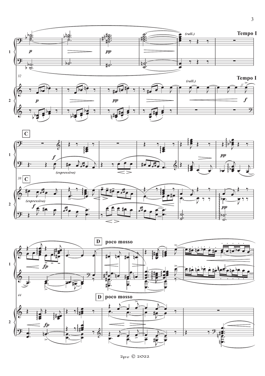 Shepherd Boy, from Lyric Suite, op. 54 Piano Duet scores gallery preview page 3