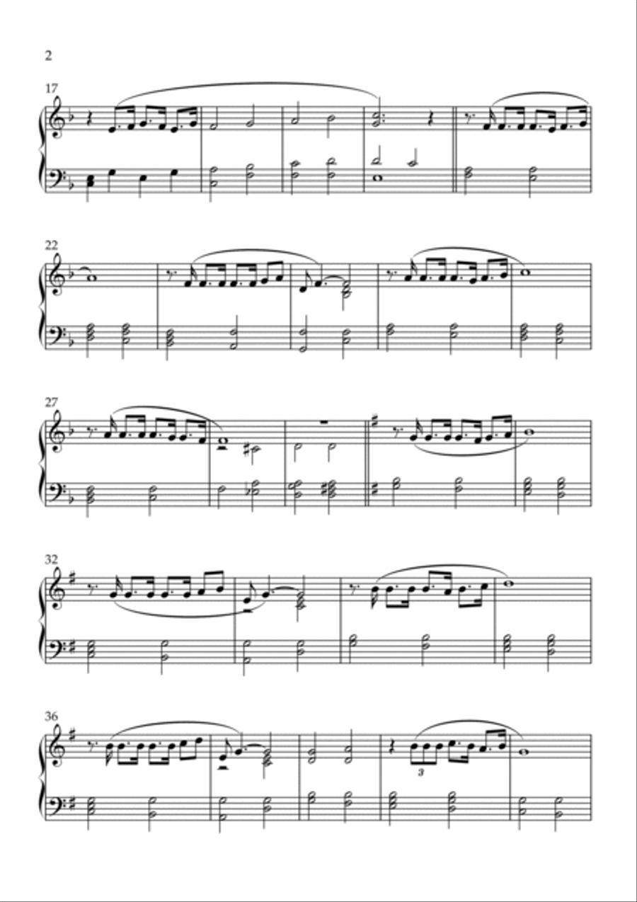 Les Miserables Piano Solo scores gallery preview page 2