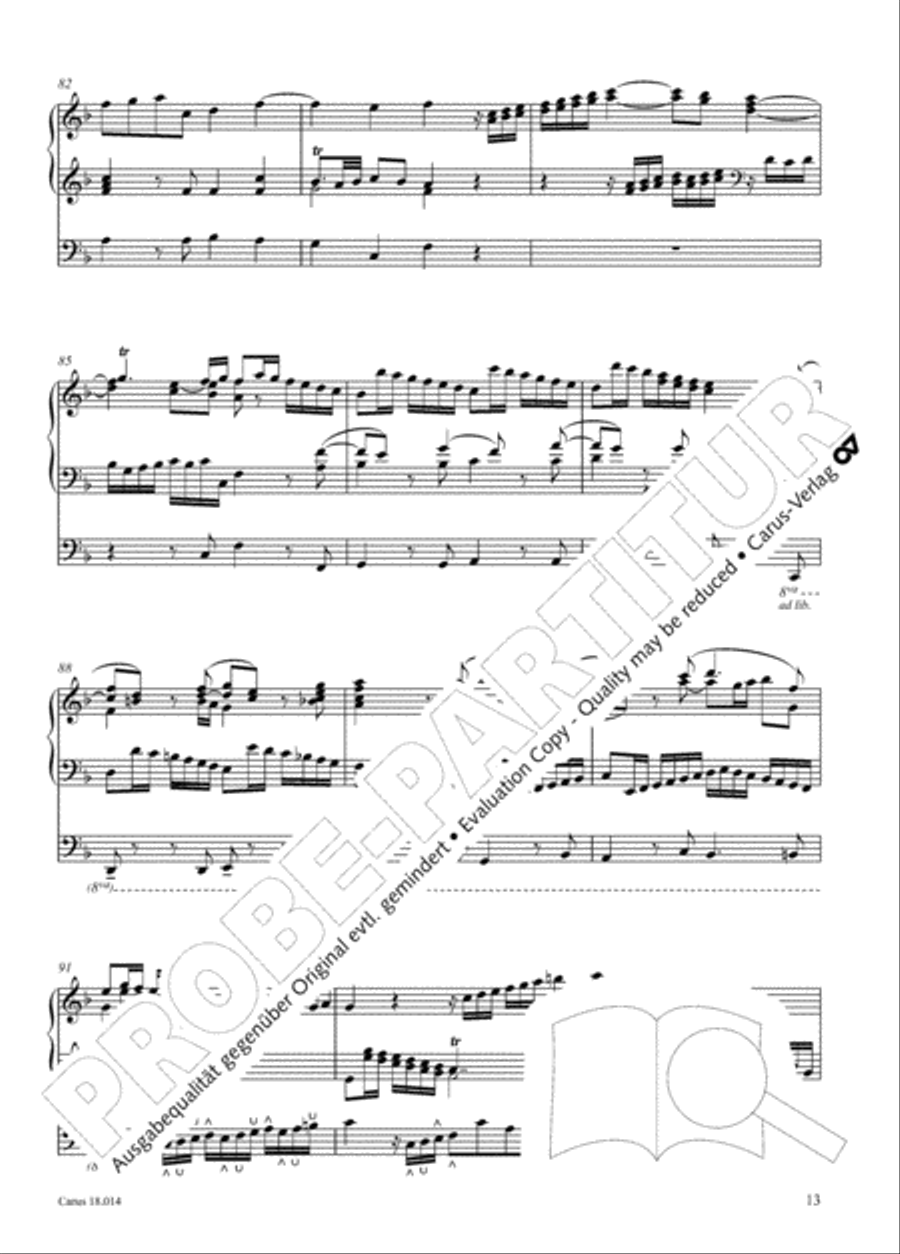 W. A. Mozart: Three organ works Organ scores gallery preview page 14