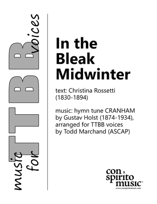 Book cover for In the Bleak Midwinter - TTBB voices