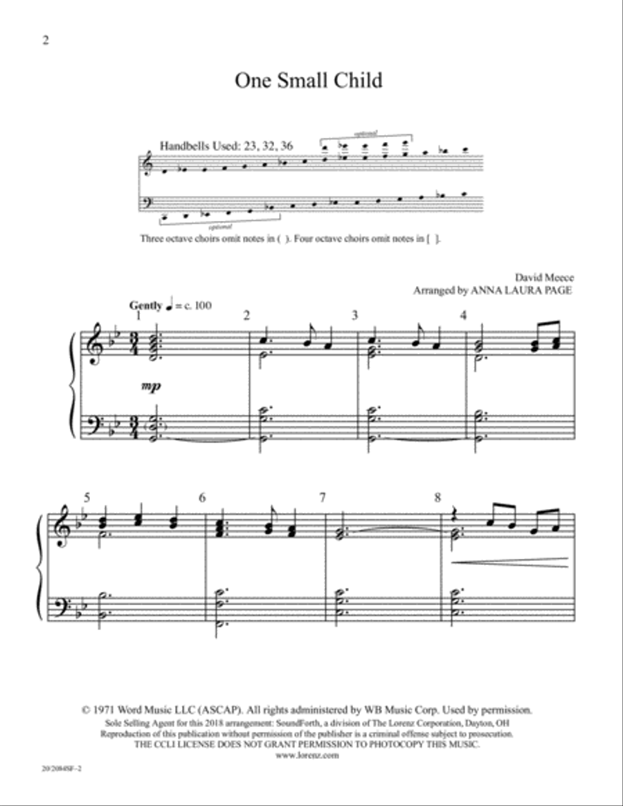 One Small Child One Small Child 5-Octaves scores gallery preview page 2