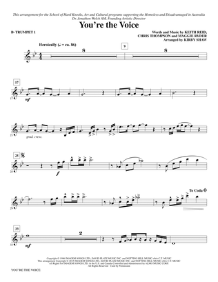 You're the Voice (arr. Kirby Shaw) - Bb Trumpet 1