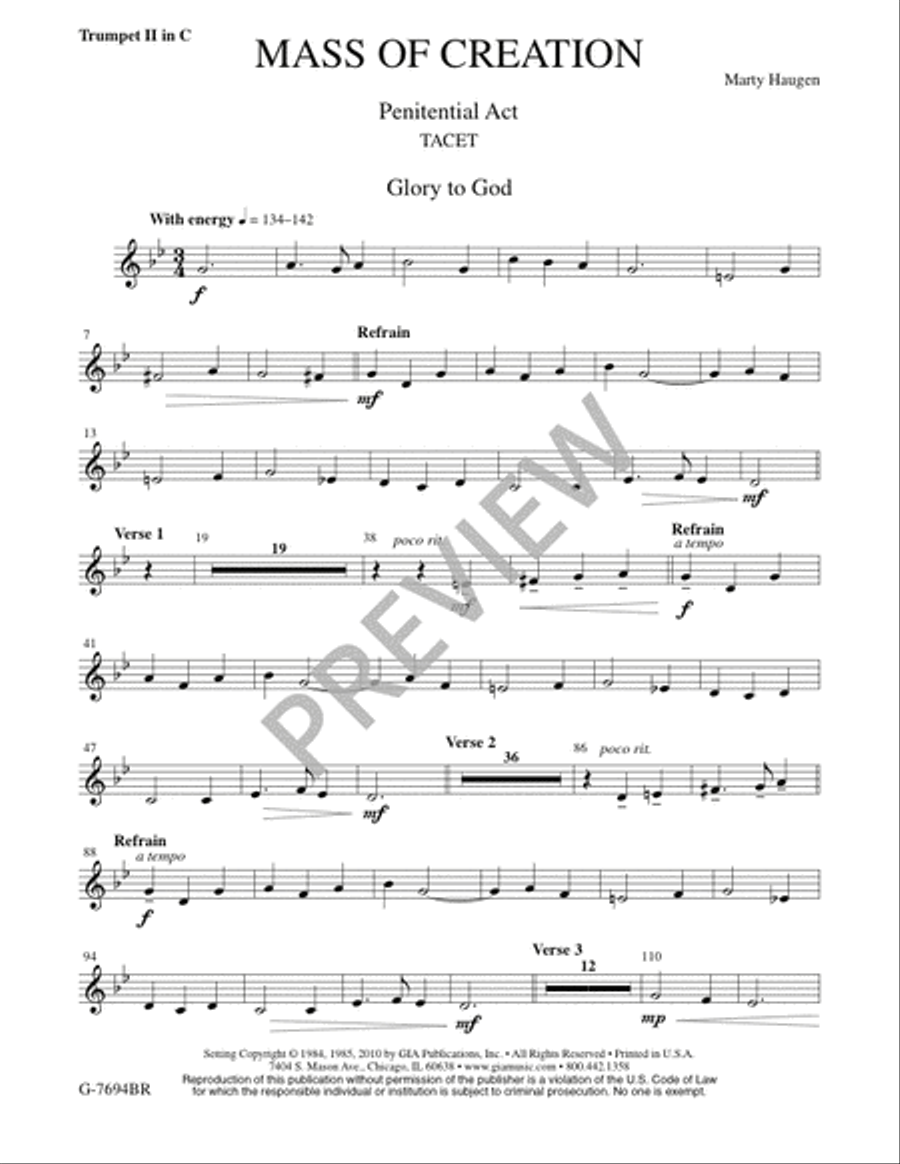 Mass of Creation - Brass and Timpani edition 3-Octaves scores gallery preview page 14