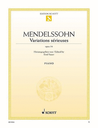 Variations Serieuses, Op. 54