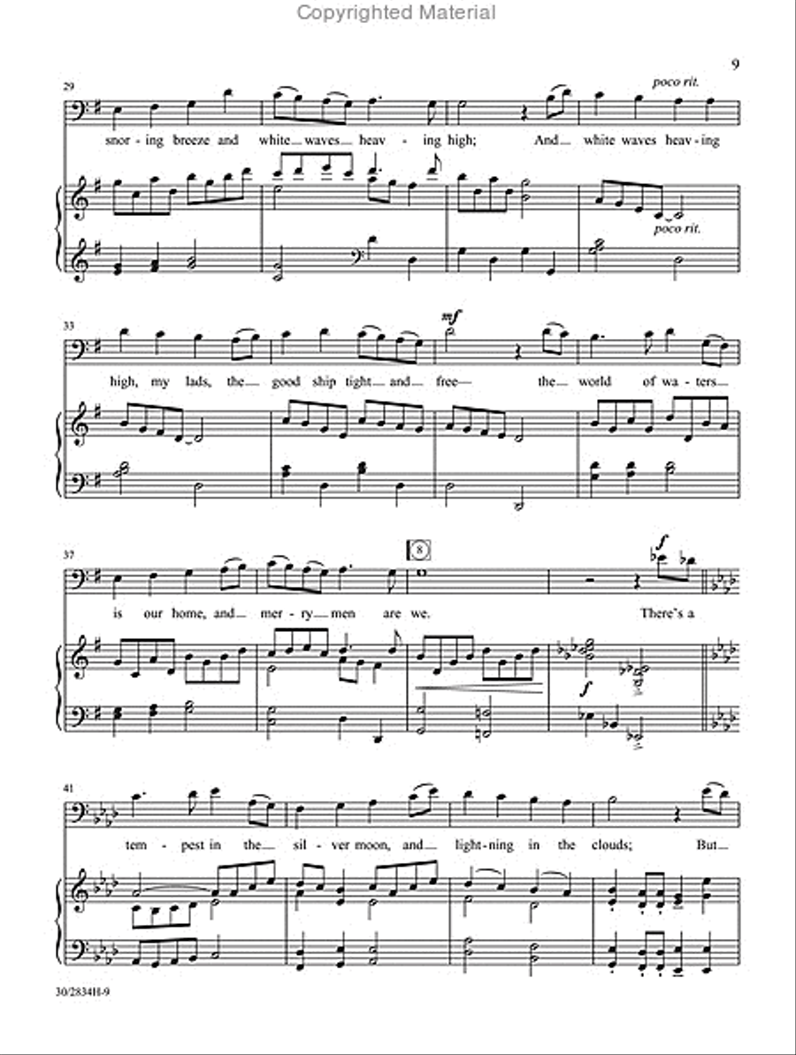 Songs of the Wayfarer - Medium-high Voice High Voice scores gallery preview page 7