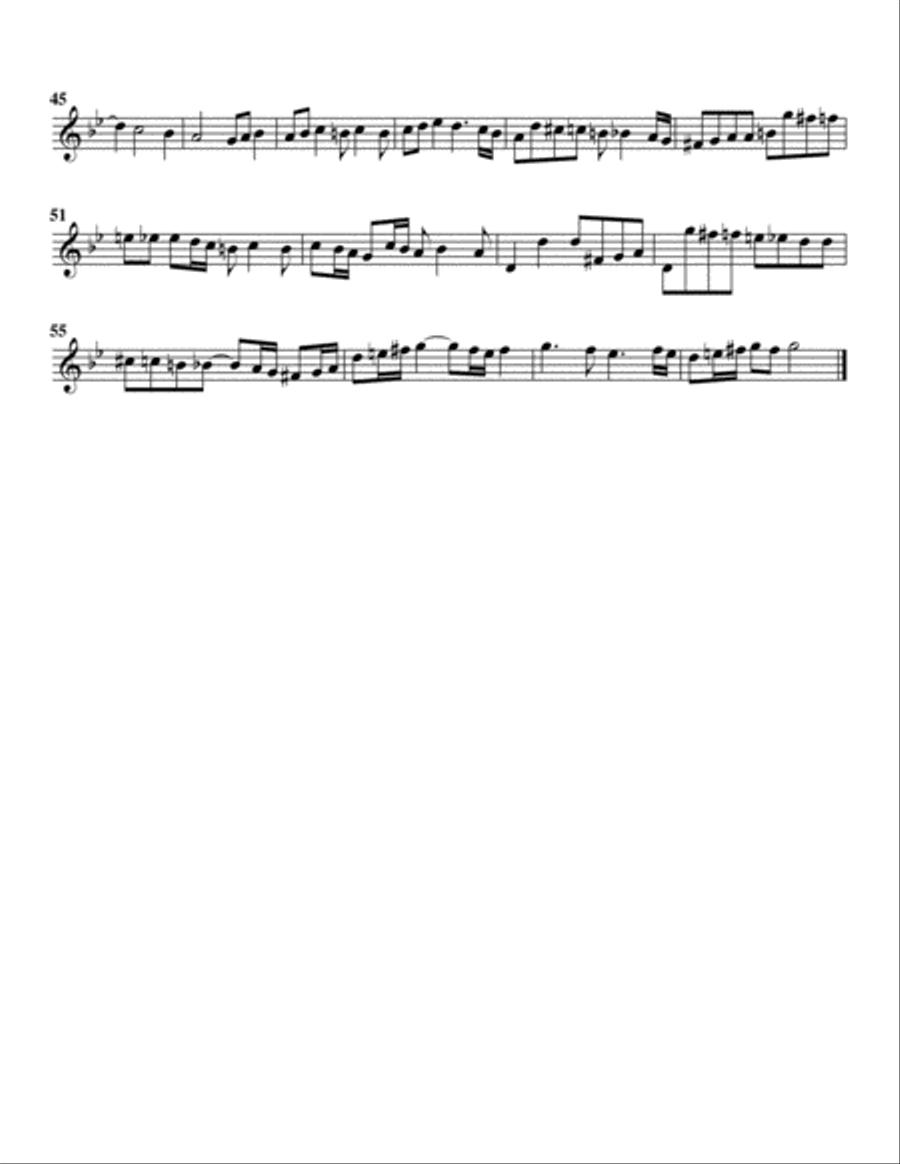 Sonata K.58 (fugue) (arrangement for 4 recorders) Recorder scores gallery preview page 6
