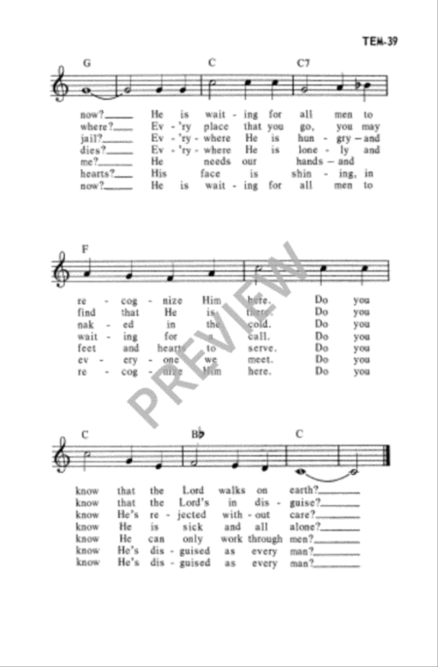 Happy the Man Unison Choir scores gallery preview page 15