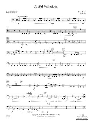 Joyful Variations: 2nd Bassoon
