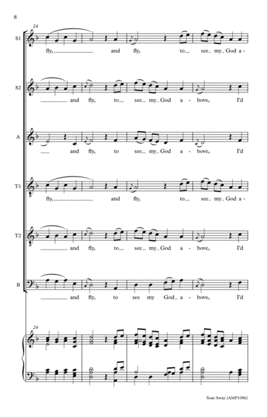 Soar Away A Cappella scores gallery preview page 8