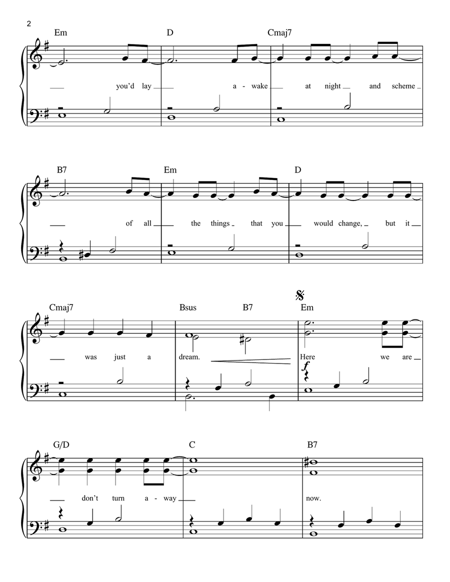 Warriors Easy Piano scores gallery preview page 2