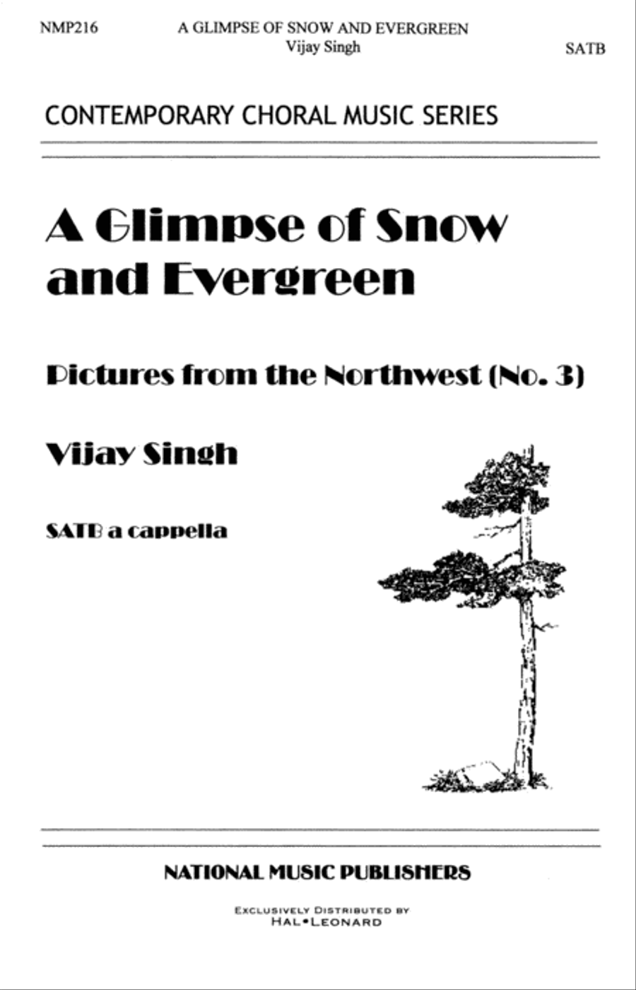 Glimpse Of Snow And Evergreen, A 4-Part scores gallery preview page 1