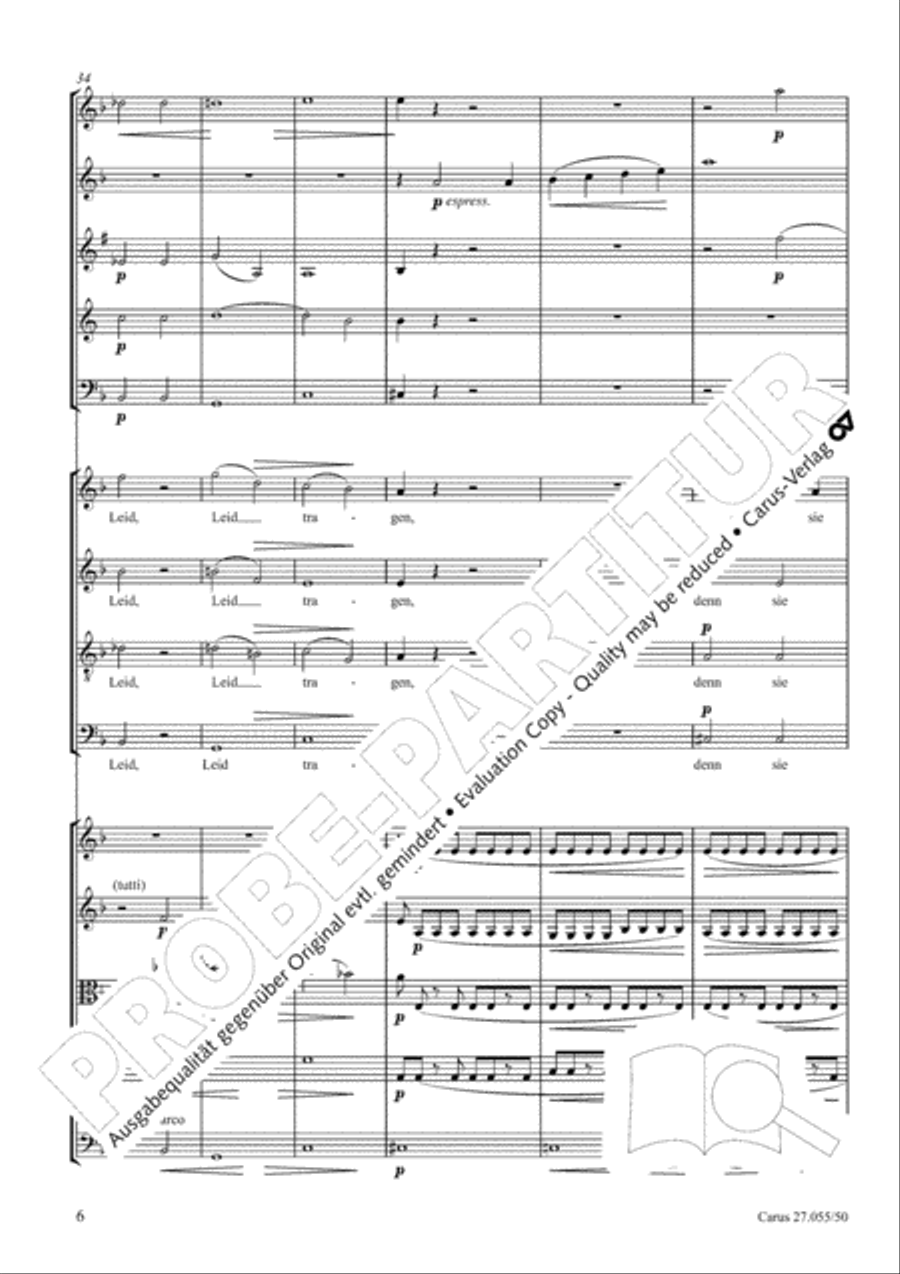 Ein Deutsches Requiem (German Requiem) 4-Part scores gallery preview page 13