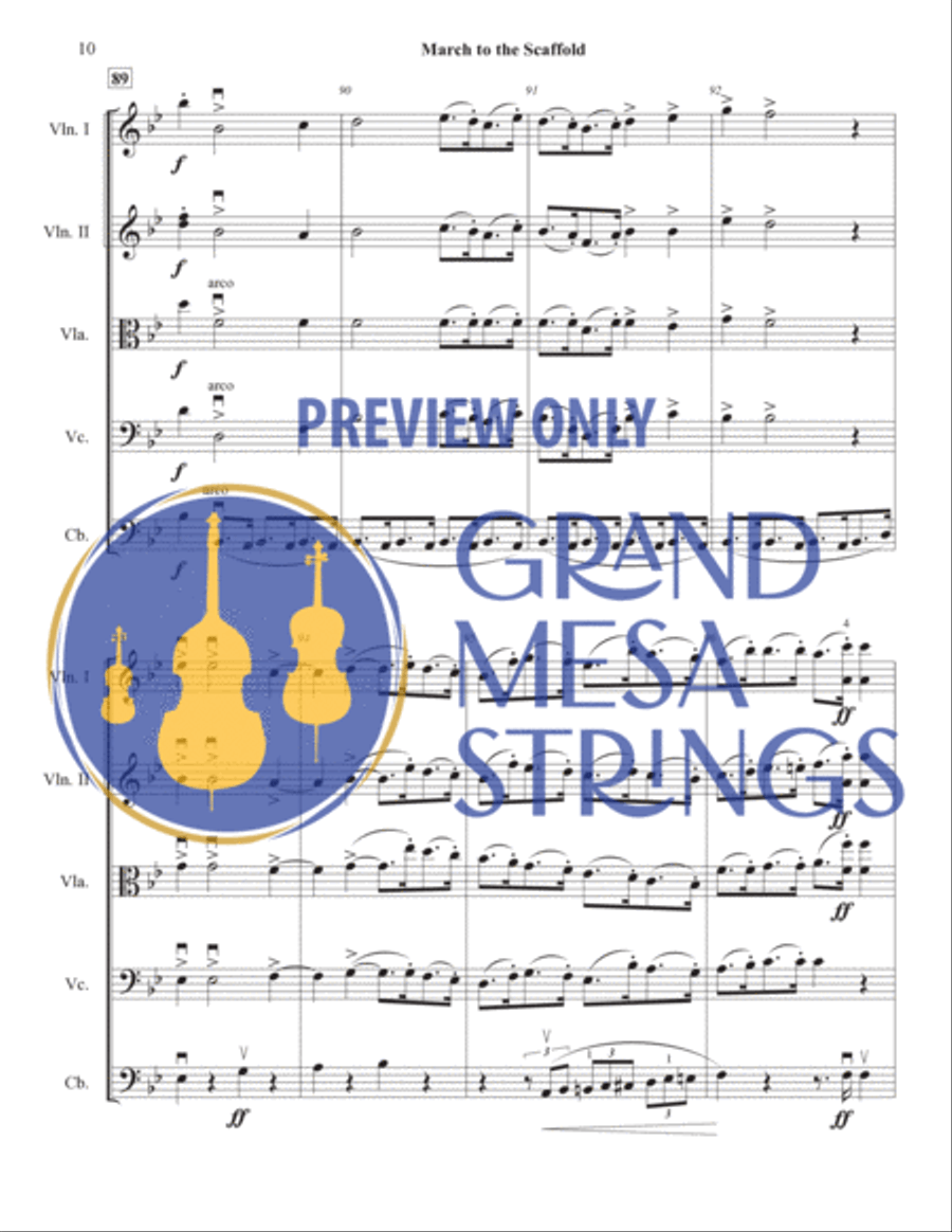 March to the Scaffold March to the Scaffold String Orchestra scores gallery preview page 11