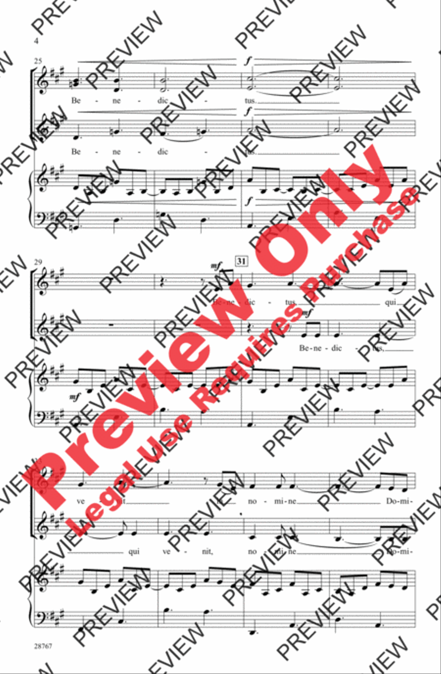 Benedictus Women's Choir scores gallery preview page 4