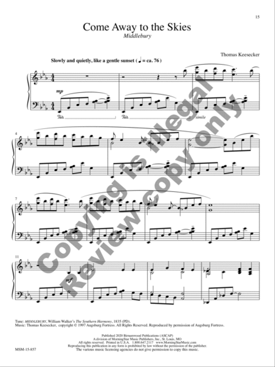 The Quiet Heart Piano Solo scores gallery preview page 7