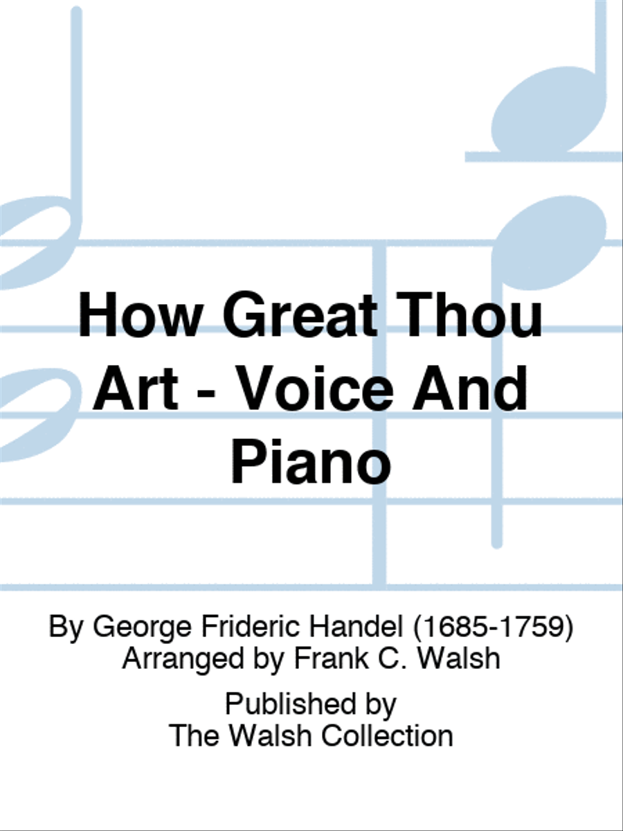 How Great Thou Art - Voice And Piano Voice Solo scores gallery preview page 1