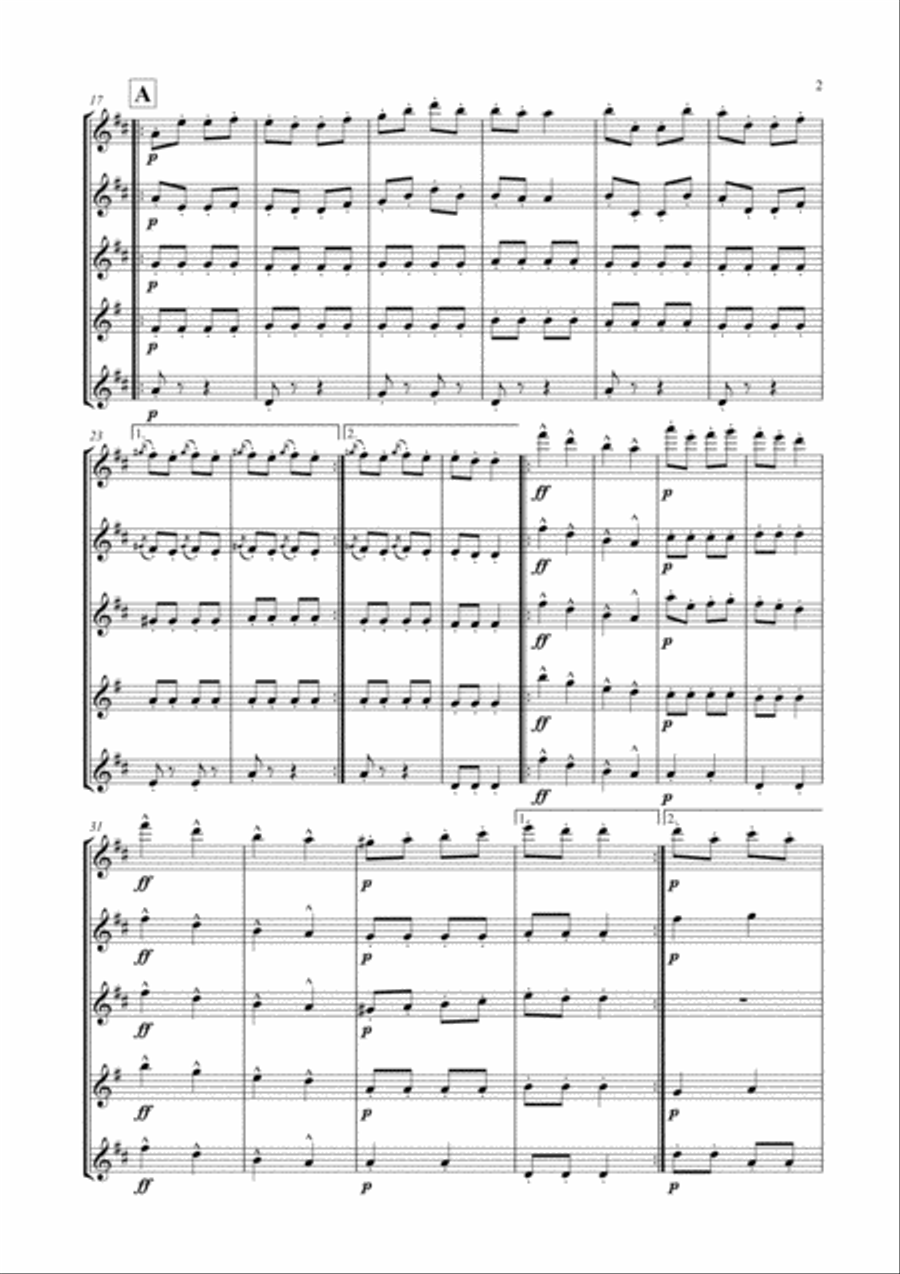 Galop Infernal (Can Can) for Flute Choir Flute Choir scores gallery preview page 3