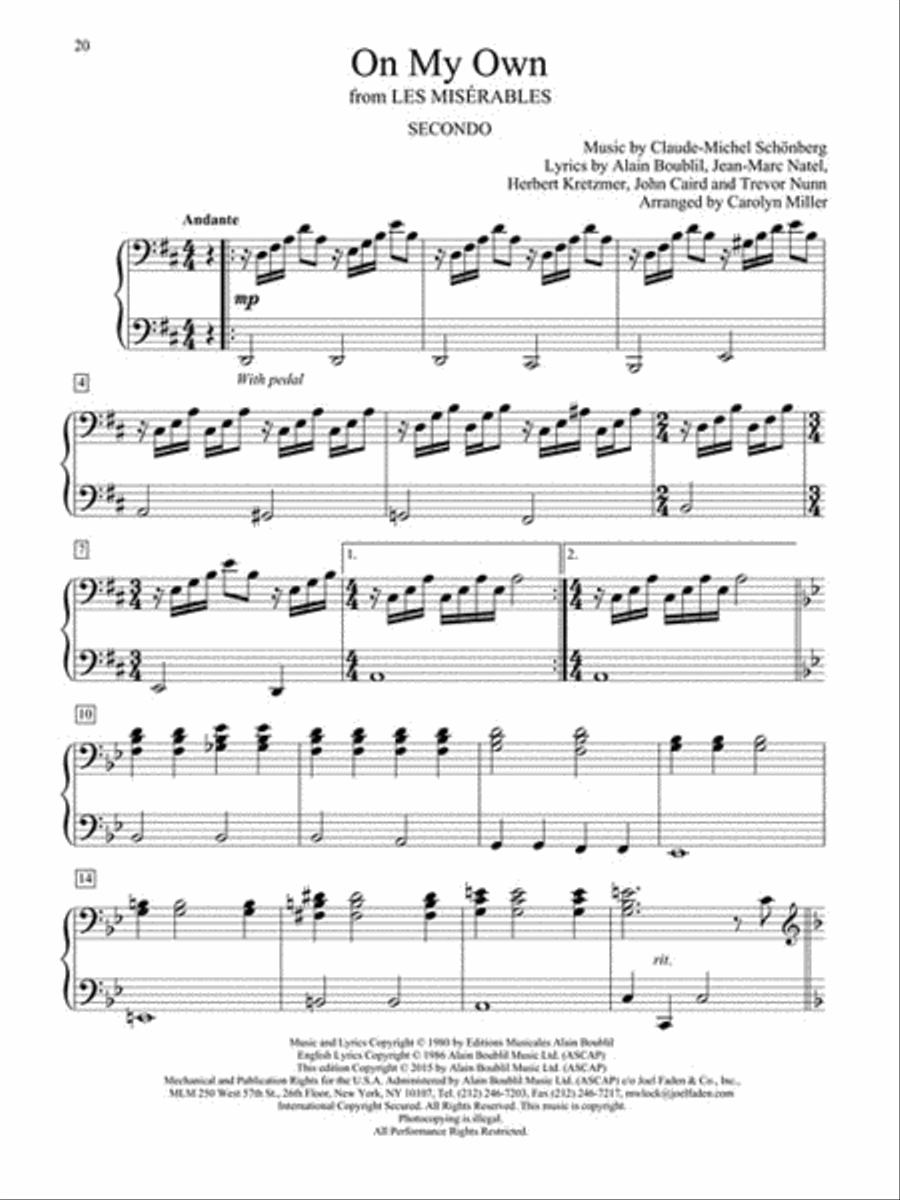 Easy Broadway Duets Easy Broadway Duets Easy Piano scores gallery preview page 3