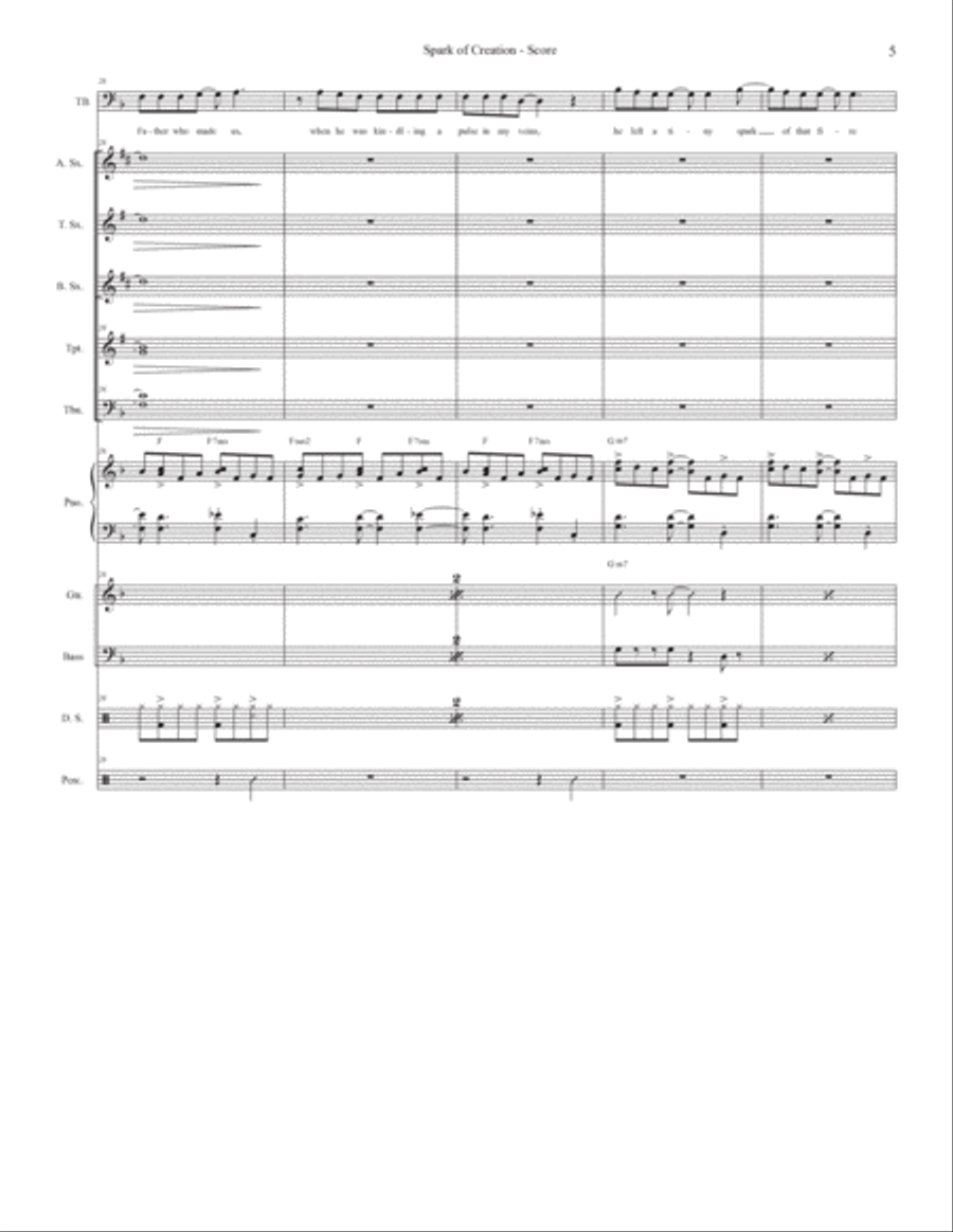 The Spark Of Creation Tenor Saxophone scores gallery preview page 5
