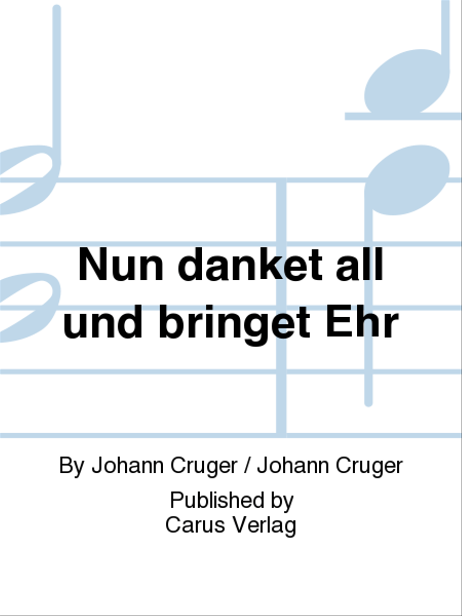 Nun danket all und bringet Ehr 4-Part scores gallery preview page 1