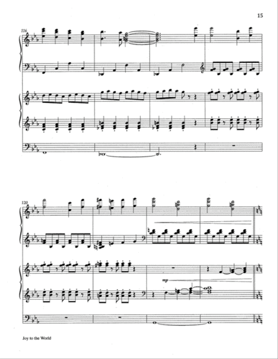 Joy to the World Joy to the World 4-Part scores gallery preview page 16