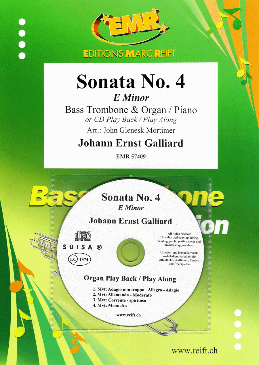 Sonata No. 4 Trombone scores gallery preview page 1