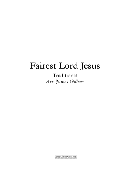Fairest Lord Jesus image number null