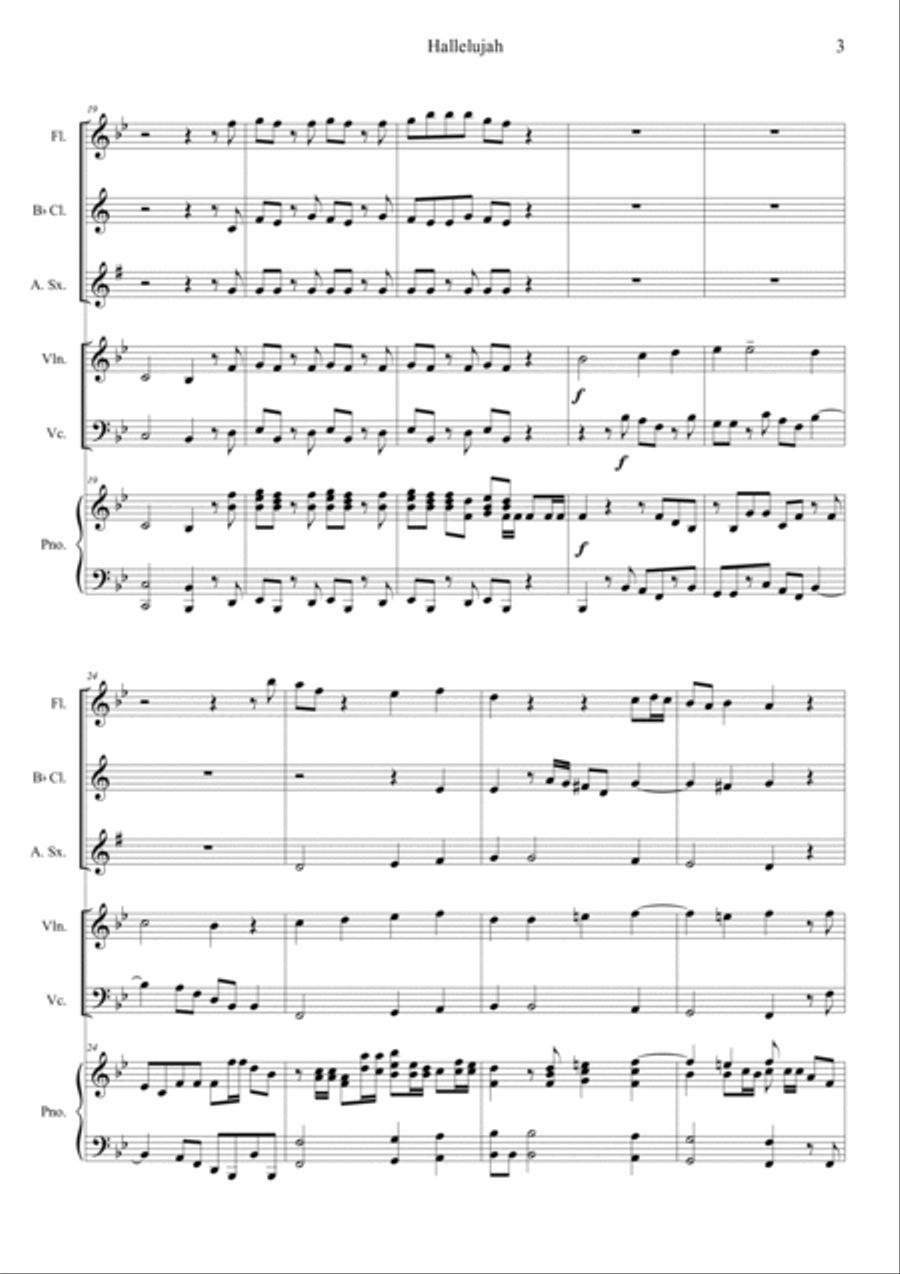 Messiah, HWV 56: Hallelujah Orchestra scores gallery preview page 3