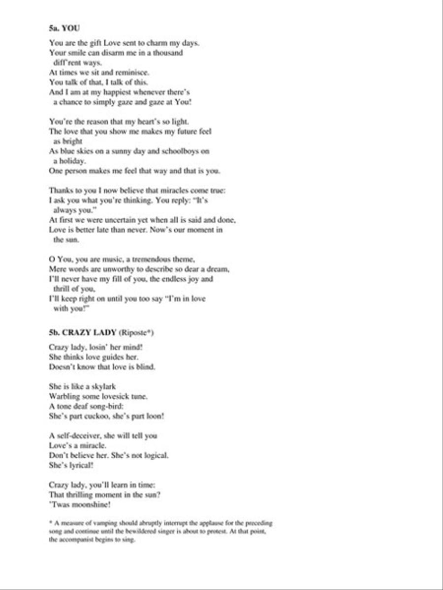 Cabaret Songs Cabaret Songs Medium Voice scores gallery preview page 4