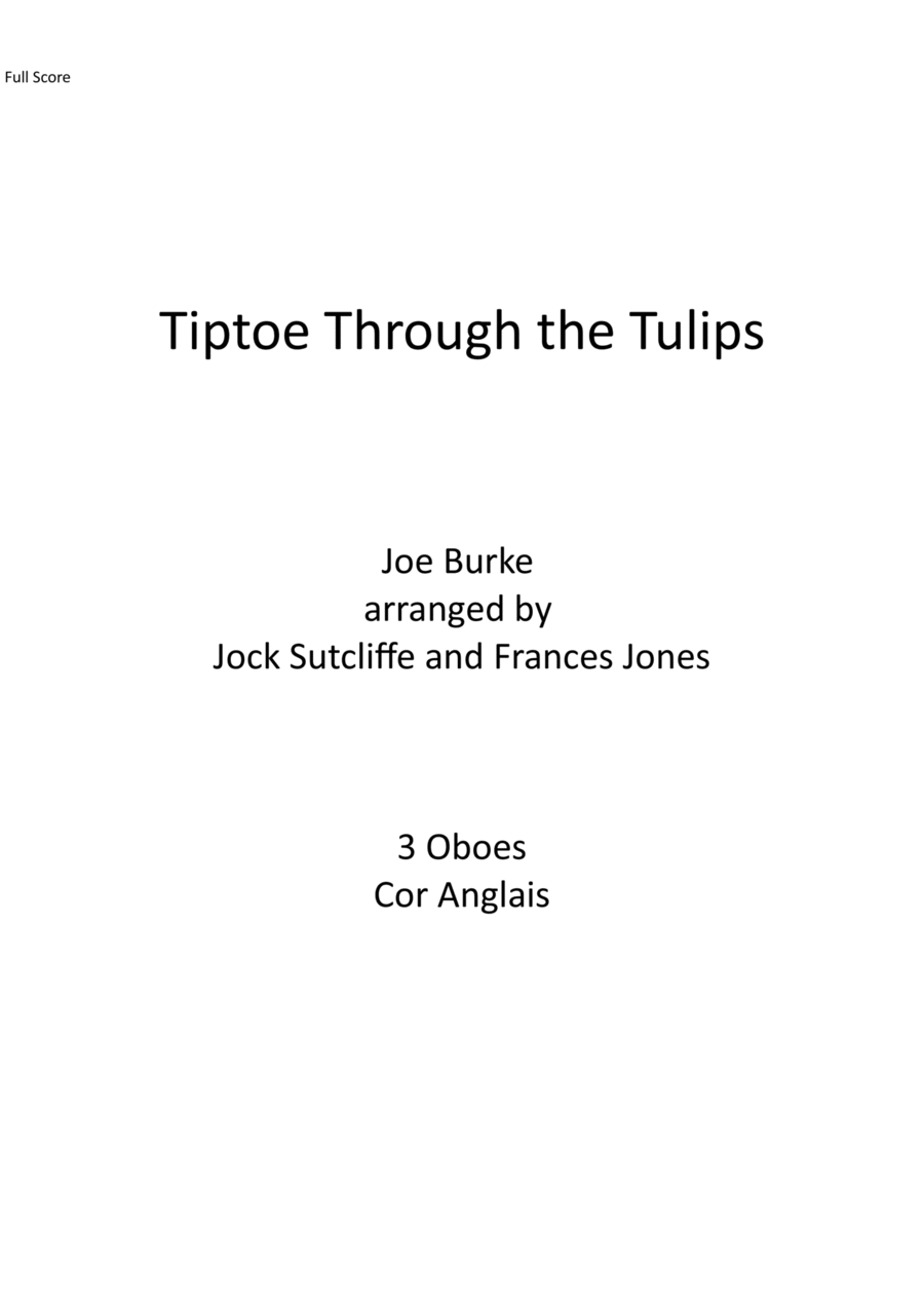 Tiptoe Through The Tulips Oboe scores gallery preview page 1