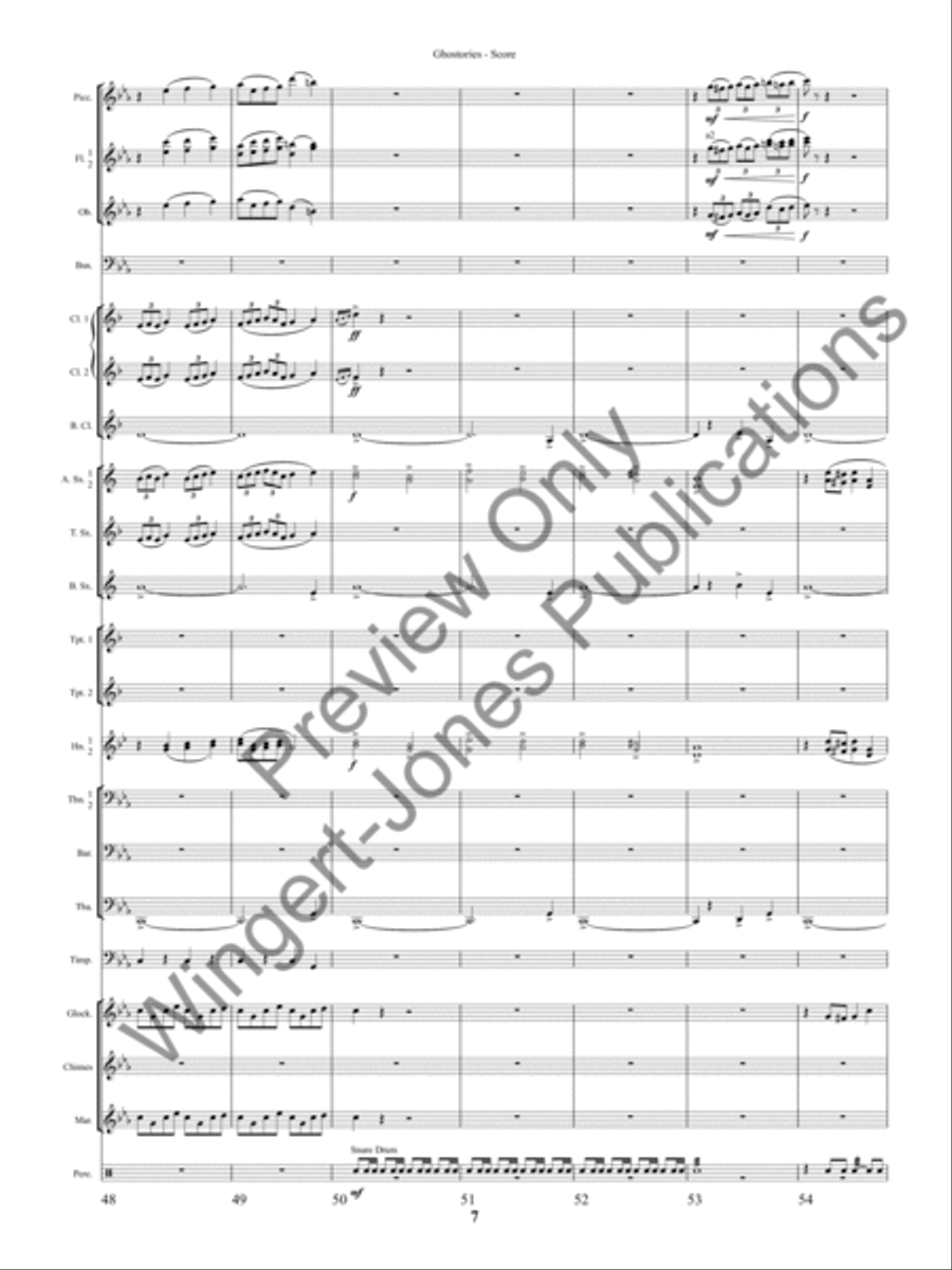 Ghostories (Score) Concert Band scores gallery preview page 10