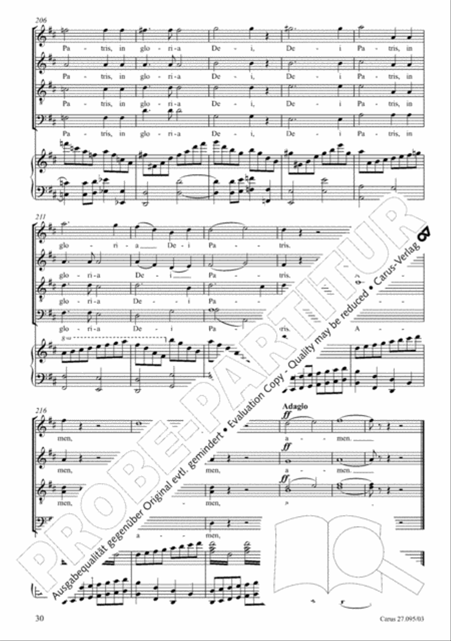 Messe solennelle de sainte Cecile STB scores gallery preview page 31