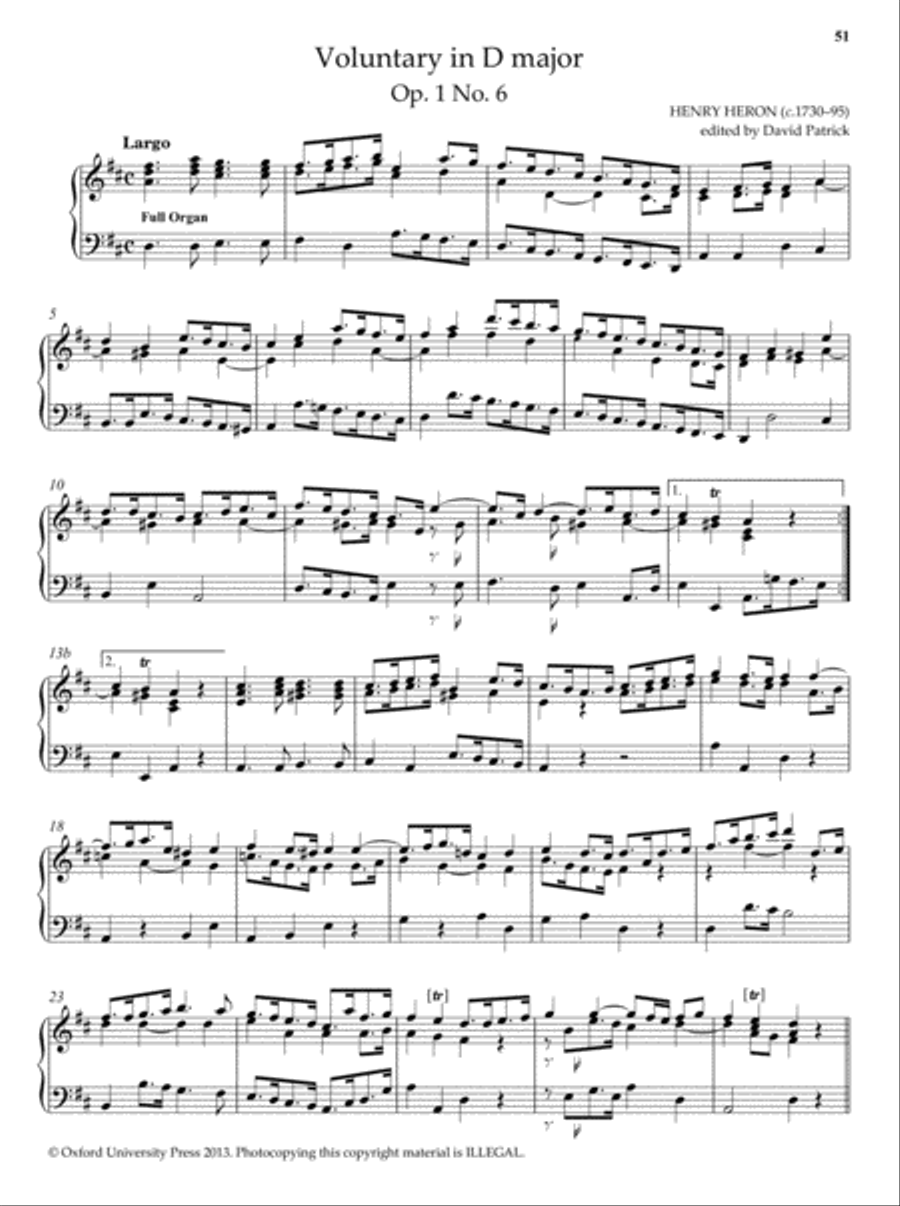 18th-century English Organ Music, Volume 3 Organ Solo scores gallery preview page 6