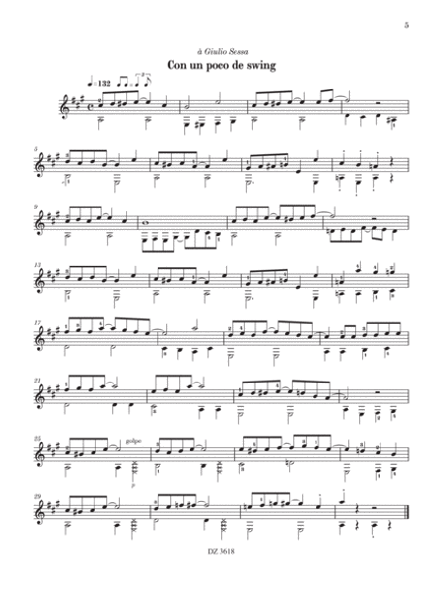 Sur mesure Sur mesure Classical Guitar scores gallery preview page 6