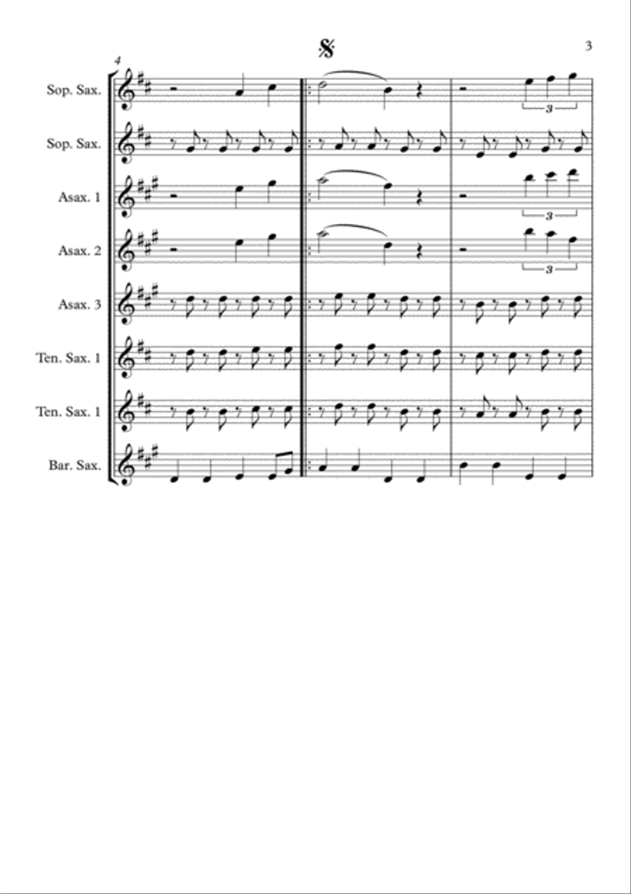 Red, Red Wine Woodwind Quintet scores gallery preview page 3
