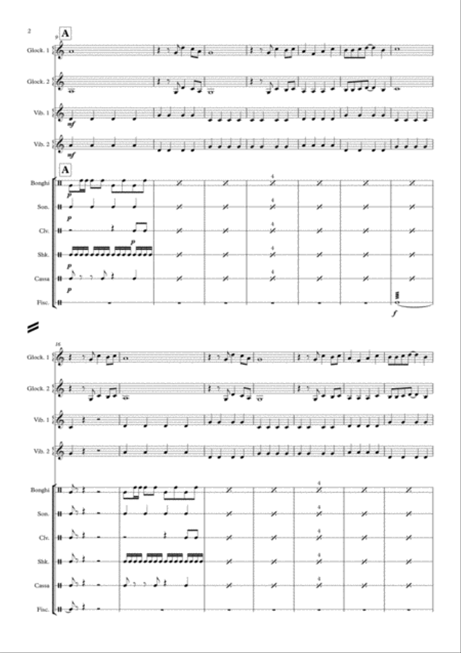 Feliz Navidad Christmas scores gallery preview page 2
