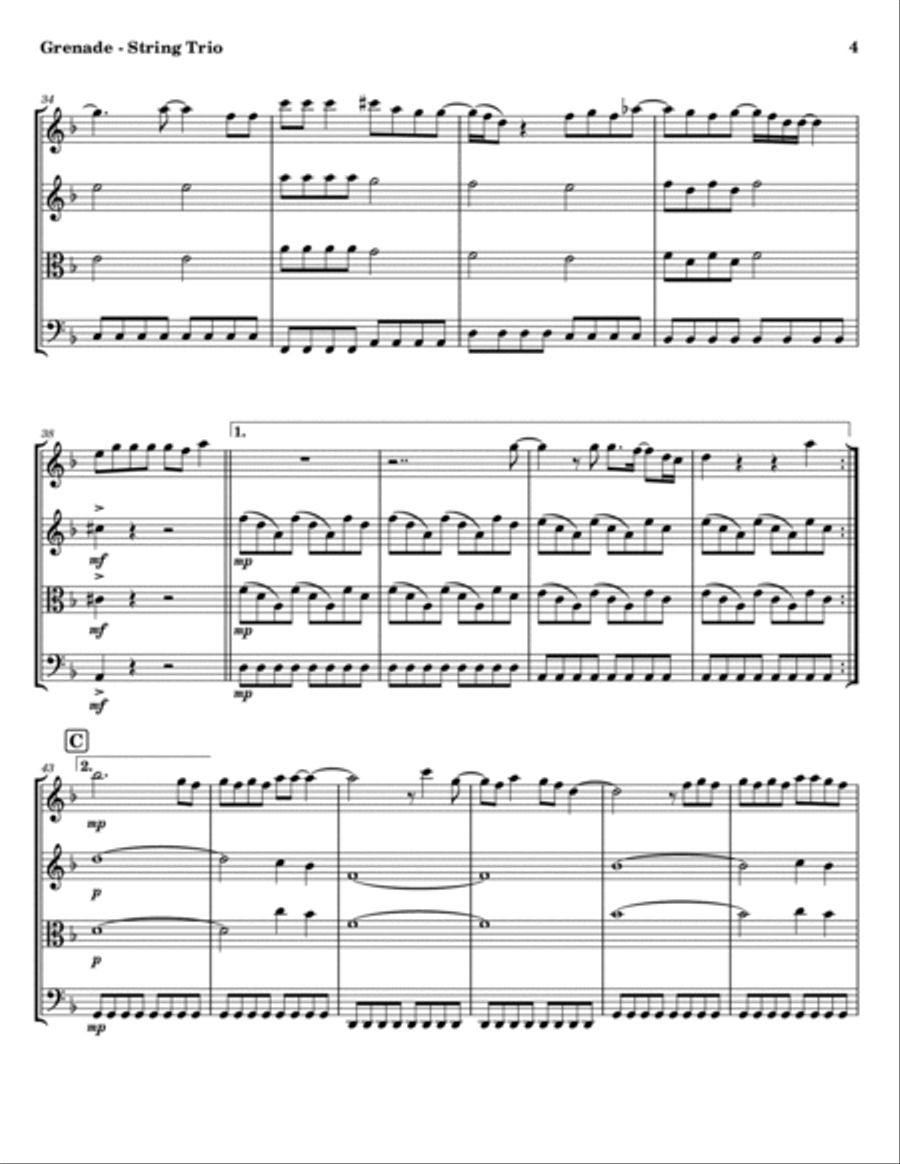 Grenade String Trio scores gallery preview page 4