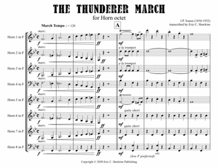 The Thunderer March, horn octet