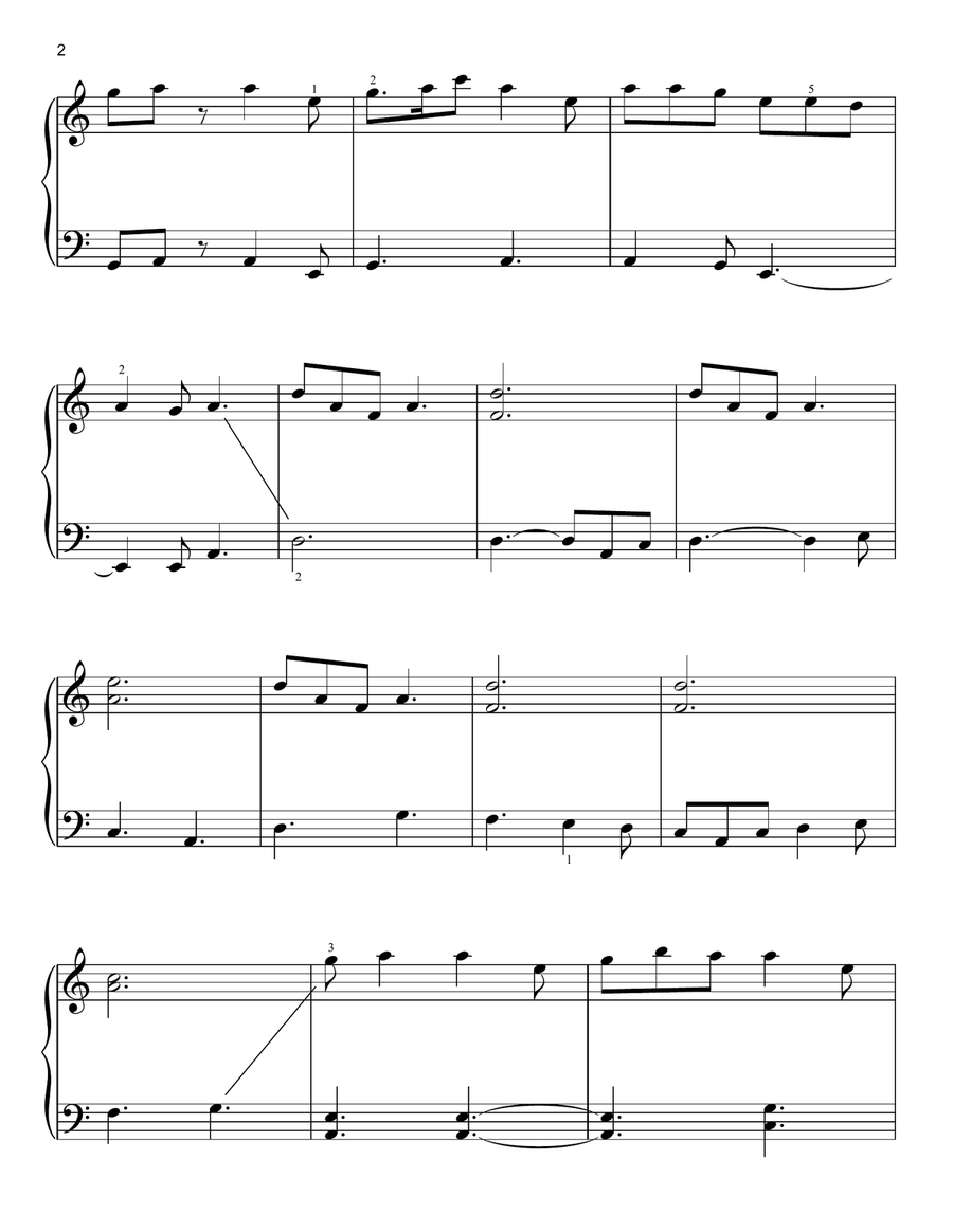 This Is Berk (from How To Train Your Dragon) Easy Piano scores gallery preview page 2