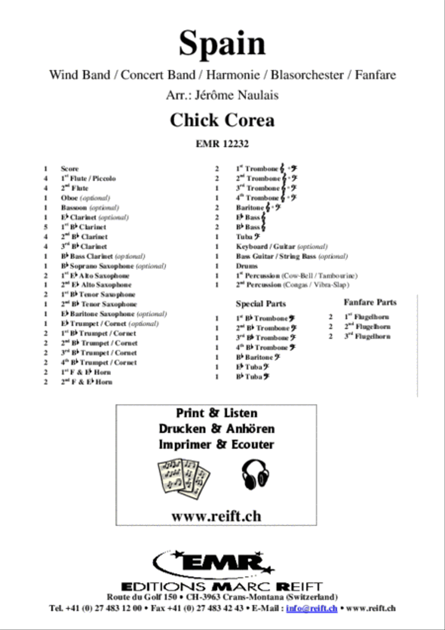 Spain Concert Band scores gallery preview page 2